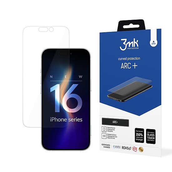 3mk ARC+ védőfólia iPhone 16 Plus készülékhez