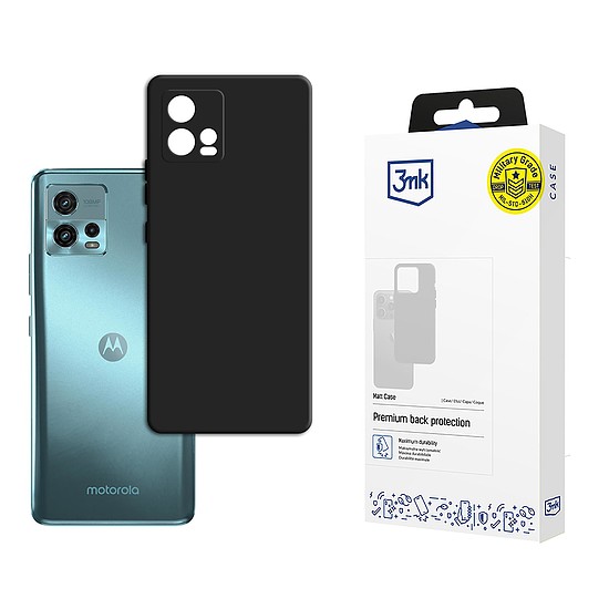 3mk matt tok Motorola Moto G72-hez - fekete