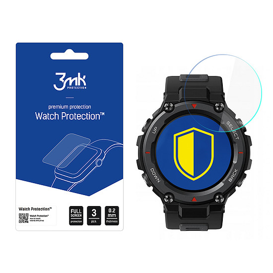 3mk Watch Protection FlexibleGlass hibrid üveg Amazfit T-Rex Pro készüléken