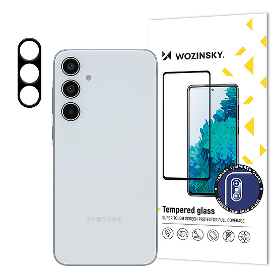 9H edzett üveg Wozinsky Full Camera Glass készülékhez Samsung Galaxy A55-höz