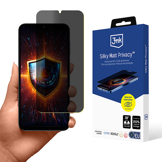 Adatvédelmi fólia matt 3mk Silky Matt Adatvédelem Samsung Galaxy A15 5G készülékhez