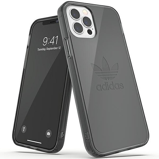 Adidas VAGY átlátszó védőtok iPhone 12 / iPhone 12 Pro készülékhez - fekete