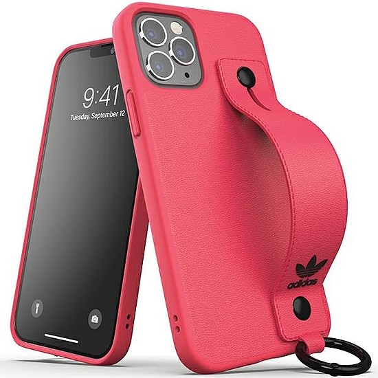 Adidas VAGY kézszíjas tok iPhone 12 / iPhone 12 Pro készülékhez - rózsaszín