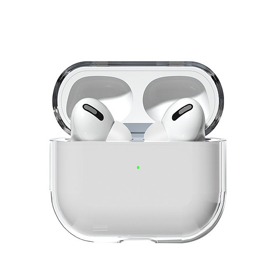 AirPods Pro 2 tok / AirPods Pro kemény, kemény fejhallgatófedél átlátszó (A tok)