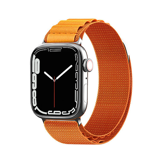 Alpesi szíj acél csattal Apple Watchhoz 42/44/45/49 mm - narancs