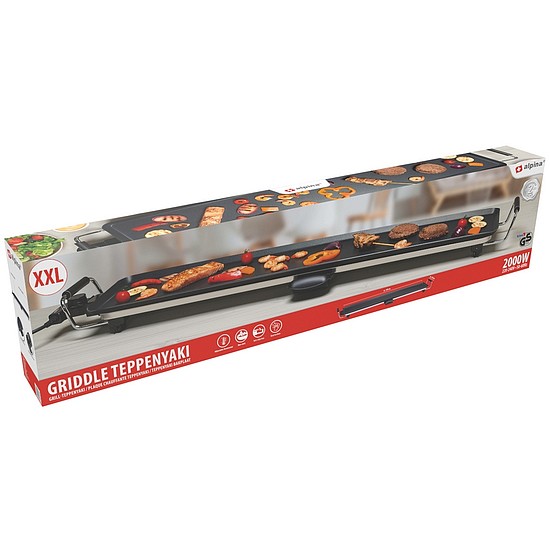 ALPINA Teppanyaki látványgrill 2000W XXL (100x20cm)