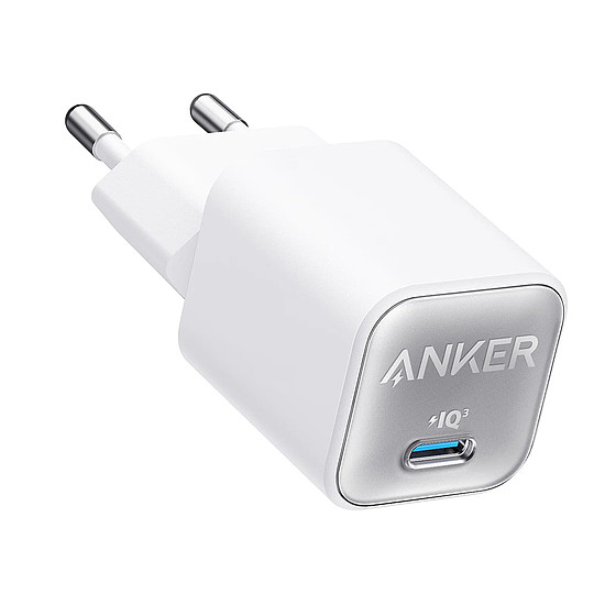 Anker - Fali töltő 511, Nano 3 (A2147G21) - GaN, Gyorstöltés, Type-C, 30W - Fehér