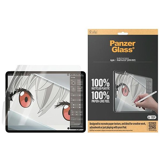 Antibakteriális PanzerGlass GraphicPaper fólia vakító szűrővel iPad Pro 12,9" 2018 / 2020 / 2021 / 2022 készülékhez