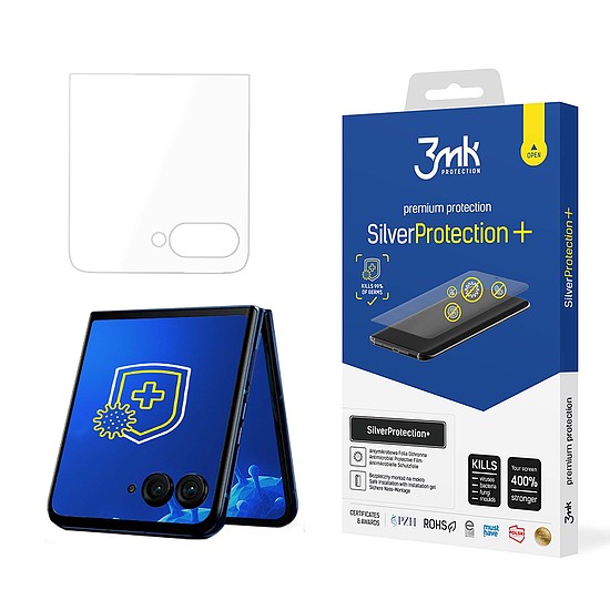 Antibakteriális védőfólia 3mk SilverProtection+ Motorola Razr 50-hez (elöl)