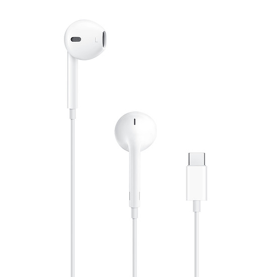 Apple - Eredeti vezetékes fülhallgató A3046 (MYQY3ZM/A) - Type-C mikrofonnal - Fehér (buborékcsomagolás) (KF2338024)