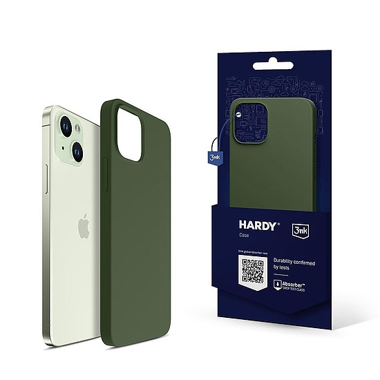 Apple iPhone 15 - 3mk Hardy Szilikon MagCase Alpine Green