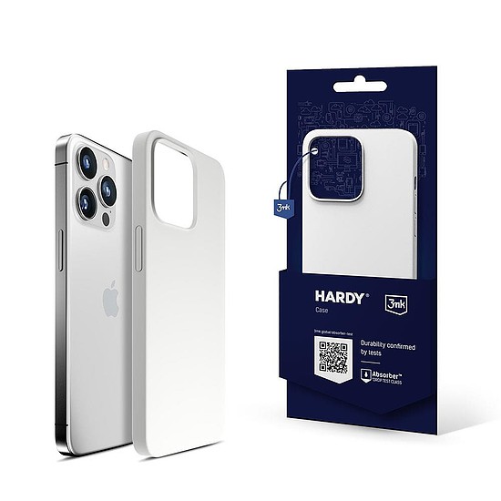 Apple iPhone 15 Pro - 3mk Hardy Szilikon MagCase ezüst-fehér