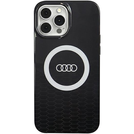 Audi IML Big Logo MagSafe tok iPhone 13 Pro / 13-hoz - fekete