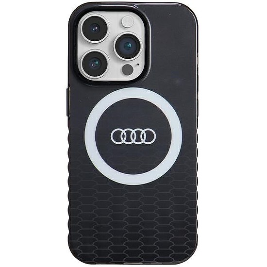 Audi IML Big Logo MagSafe tok iPhone 14 Pro-hoz - fekete