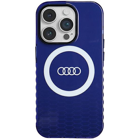 Audi IML Big Logo MagSafe tok iPhone 14 Pro-hoz - kék