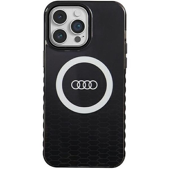 Audi IML Big Logo MagSafe tok iPhone 14 Pro Max telefonhoz - fekete