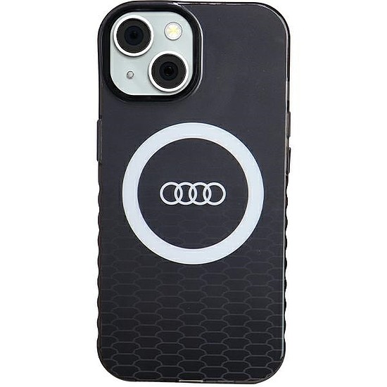 Audi IML Big Logo MagSafe tok iPhone 15 / 14 / 13-hoz - fekete