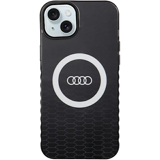 Audi IML Big Logo MagSafe tok iPhone 15 Plus / 14 Plus telefonhoz - fekete