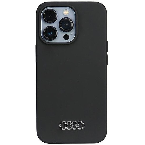 Audi szilikon tok iPhone 13 Pro / 13 6.1" fekete/fekete kemény tok AU-LSRIP13P-Q3/D1-BK