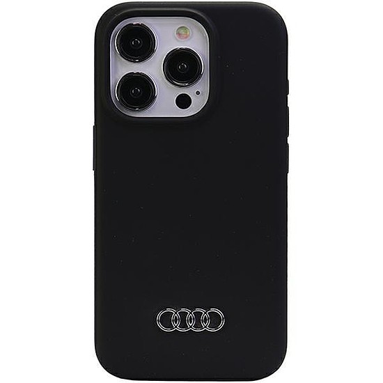 Audi szilikon tok iPhone 15 Pro-hoz - fekete