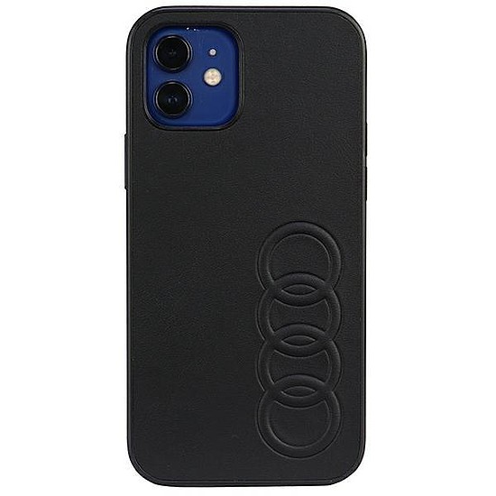 Audi szintetikus bőr iPhone 11 Pro 5.8" fekete/fekete keménytok AU-TPUPPCIP11-TT/D1-BK