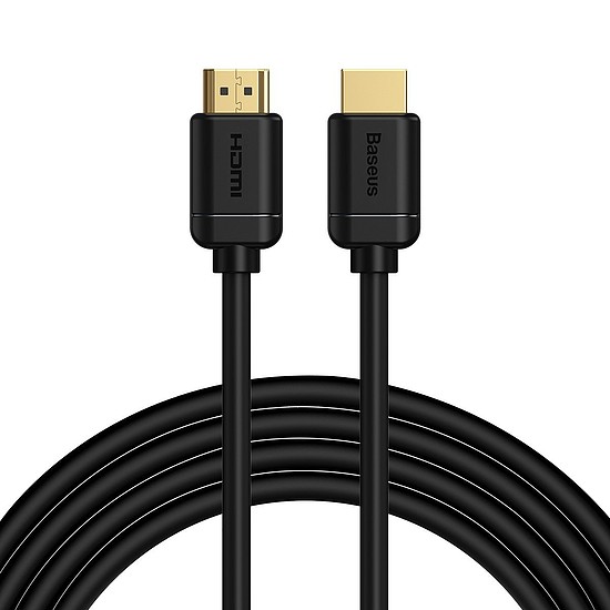 Baseus HDMI 2.0 kábel, 4K 60Hz, 3D, HDR, 18Gbps, 3m, fekete (CAKGQ-C01)