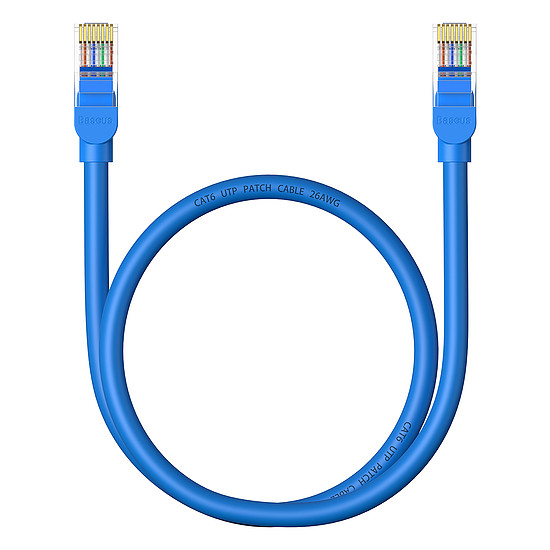 Baseus High Speed ????Cat 6 RJ-45 Ethernet kábel 1000Mb/s 0,5m kerek - kék