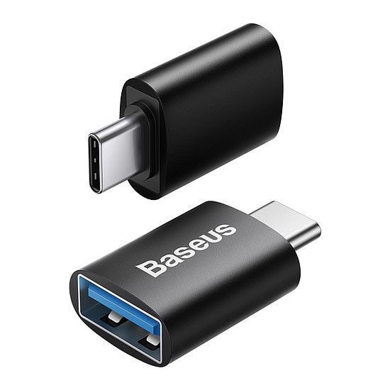 Baseus Ingenuity Series csatlakozóadapter USB Type C USB-A 3.2 gen 1 fekete (ZJJQ000001)