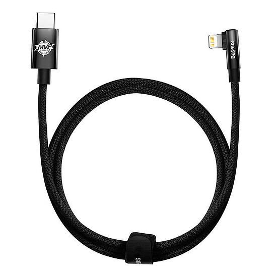 Baseus USB-C - Lightning MVP 20 W 1 m-es kábel, fekete (CAVP000201)