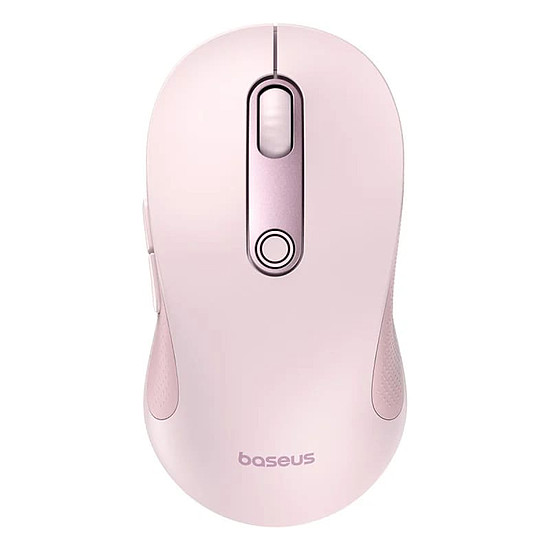 Baseus - Vezeték nélküli egér F02 (B01055505411-01) - Bluetooth 5.0, 2.4G, 4000 DPI - Baby Pink