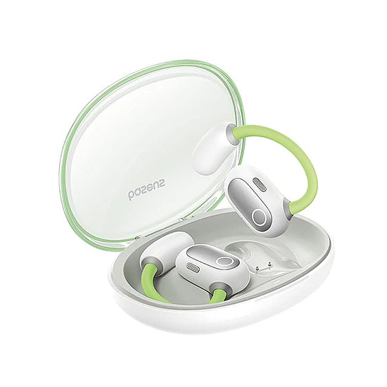 Baseus - Vezeték nélküli fülhallgató PM20A (A00064400641-00) - Nyitott fülű, True Wireless, Bluetooth 5.3 - Aurora Green