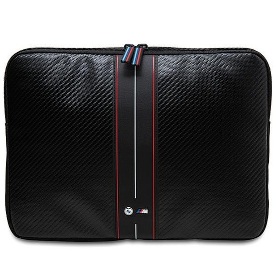 BMW Carbon & Red Stripe tok egy 16"-os laptophoz - fekete