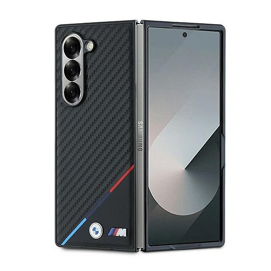 BMW Carbon Tricolor tok Samsung Galaxy Z Fold 6 telefonhoz - fekete