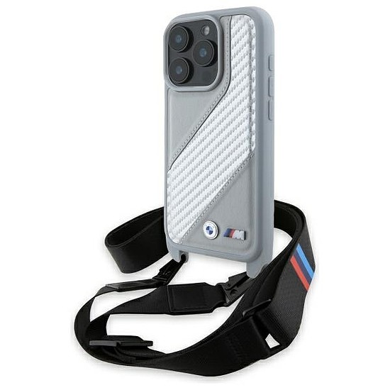 BMW M Edition Carbon Stripe & Strap iPhone 16 Pro Max tok - szürke