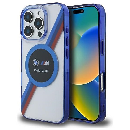 BMW Motosport IML Circle MagSafe tok iPhone 16 Pro készülékhez - átlátszó