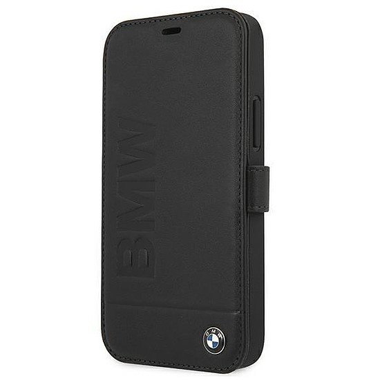 BMW tok BMFLBKP12SSLLBK iPhone 12 mini 5.4" fekete/fekete könyv Aláírás