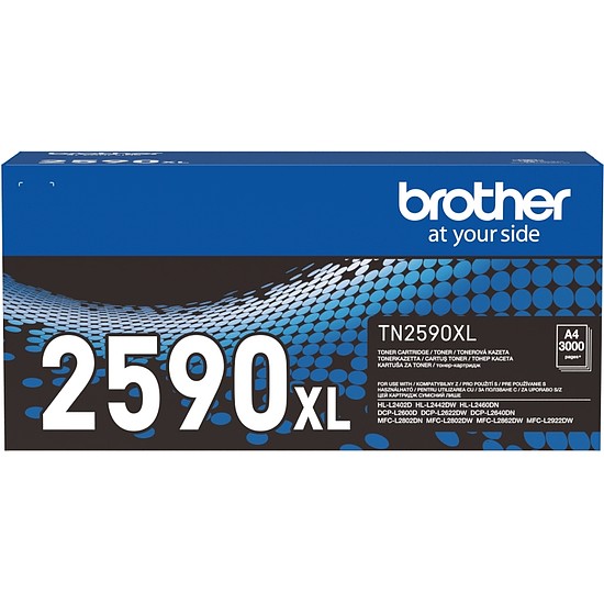 Brother TN-2590XL Black lézertoner eredeti 3K