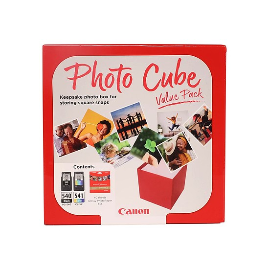 Canon PG-540 CL-541 Photo Cube Black + Color tintapatron eredeti +130x130mm fotópapír 5225B012