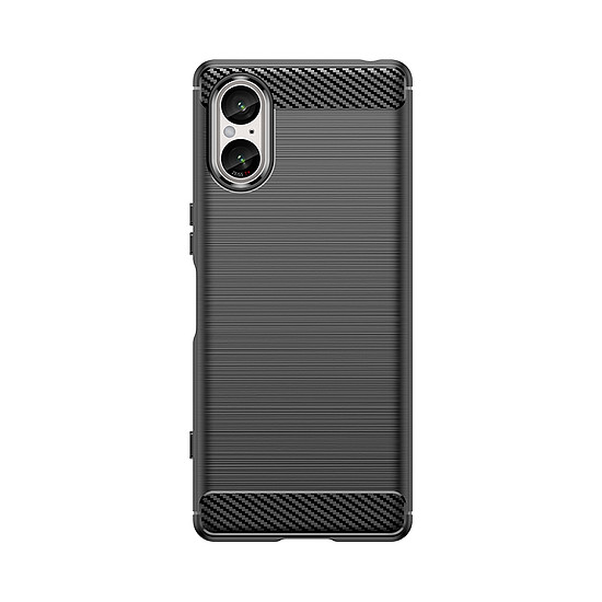 Carbon tok Sony Xperia 5 V telefonhoz - fekete