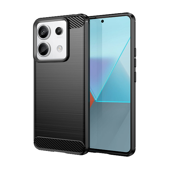 Carbon tok Xiaomi Redmi Note 13 Pro telefonhoz - fekete