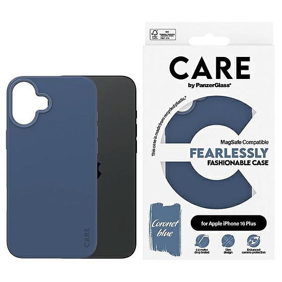 CARE by PanzerGlass Fashion Case iPhone 16 Plus 6,7" kék/kék MagSafe 1383