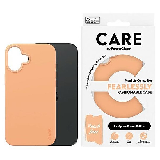 CARE by PanzerGlass Fashion Case iPhone 16 Plus 6,7" Peachy MagSafe 1391