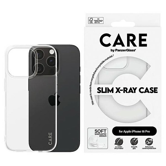 CARE by PanzerGlass X-Ray Soft Basic Case iPhone 16 Pro 6,3" átlátszó/átlátszó 1442