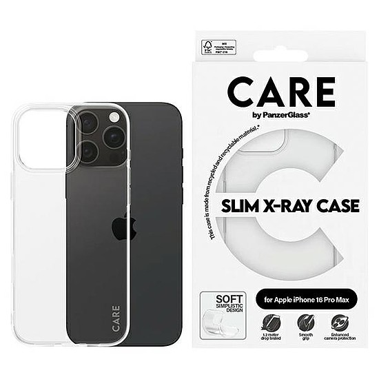 CARE by PanzerGlass X-Ray Soft Basic Case iPhone 16 Pro Max 6,9" átlátszó/átlátszó 1444