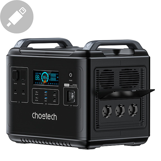 Choetech BS006 Super Mini 2000W töltő dokkoló fekete