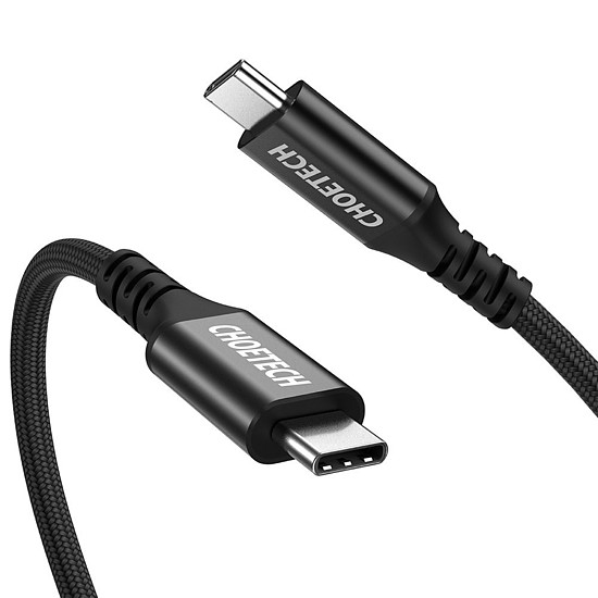 Choetech kábel gyorstöltés USB Type C - USB Type C 3.2 Gen 2 100W tápellátás 2m fekete (XCC-1007)