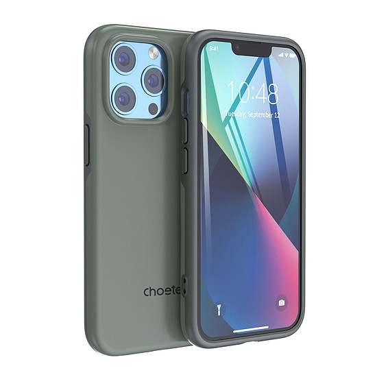 Choetech MFM leesésgátló tokvédő iPhone 13 Pro Max készülékhez zöld (PC0114-MFM-GN)