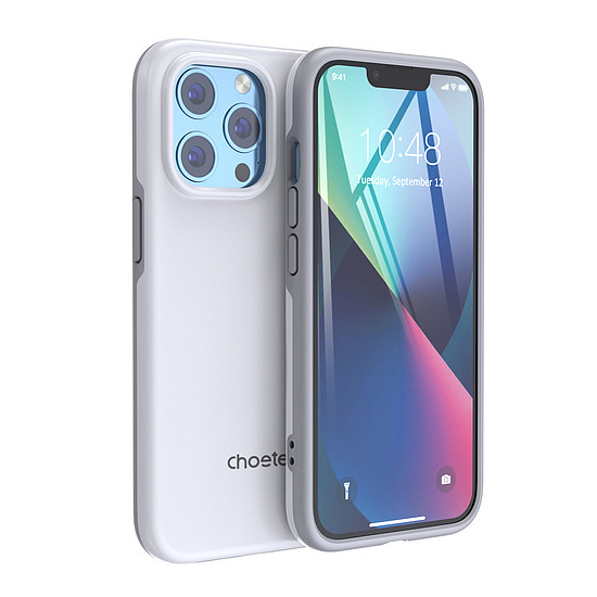 Choetech MFM leesésgátló tokvédő iPhone 13 Pro Max telefonhoz fehér (PC0114-MFM-WH)