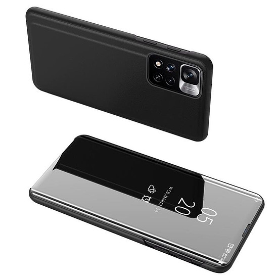 Clear View Case tok Realme 10 flip cover fekete