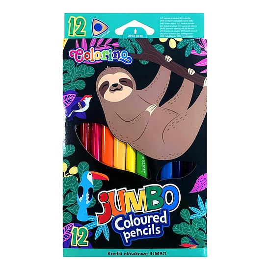 Colorino Színes ceruza Wildkid Jumbo 12 szín háromszög